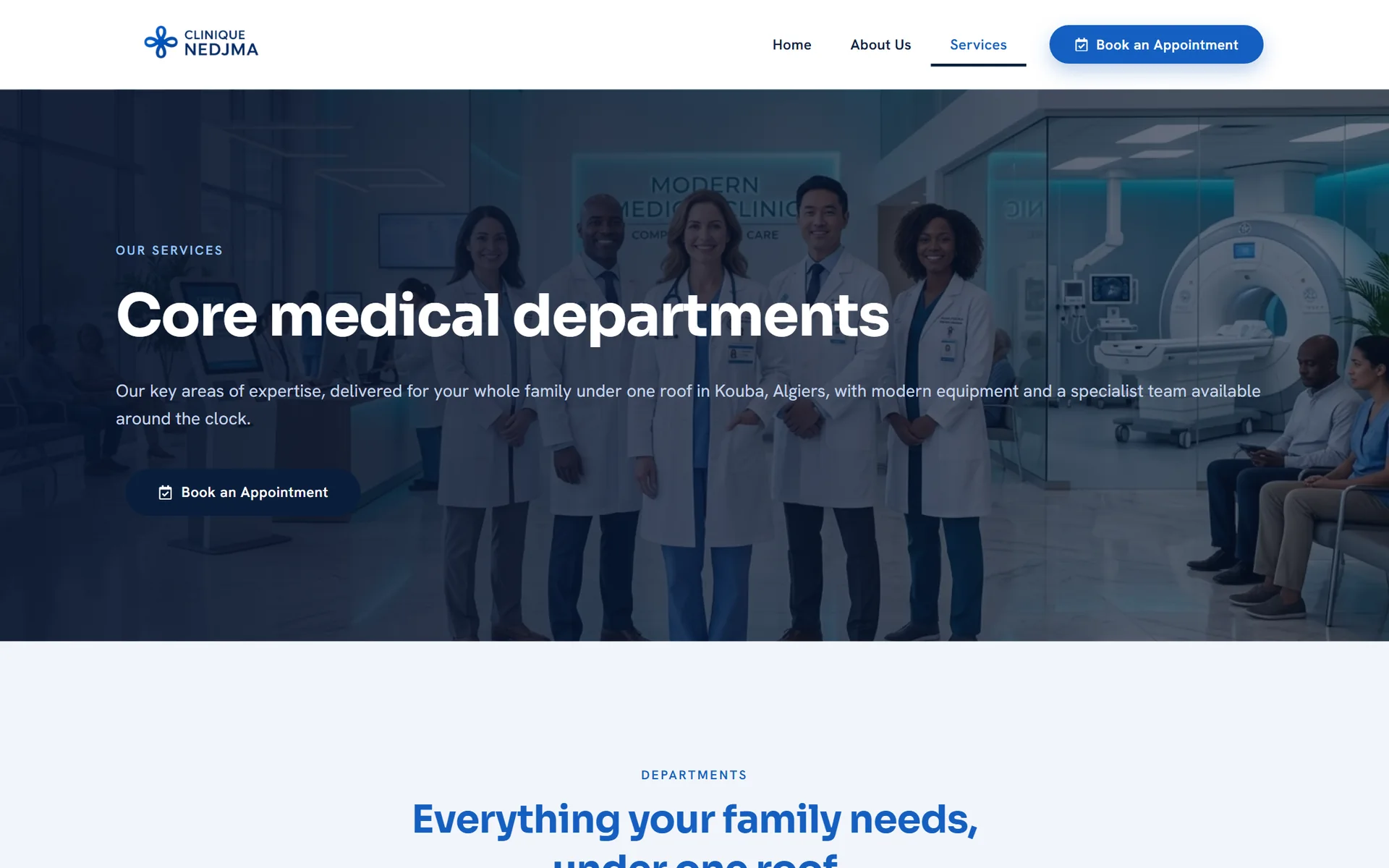 Clinique Nedjma services page